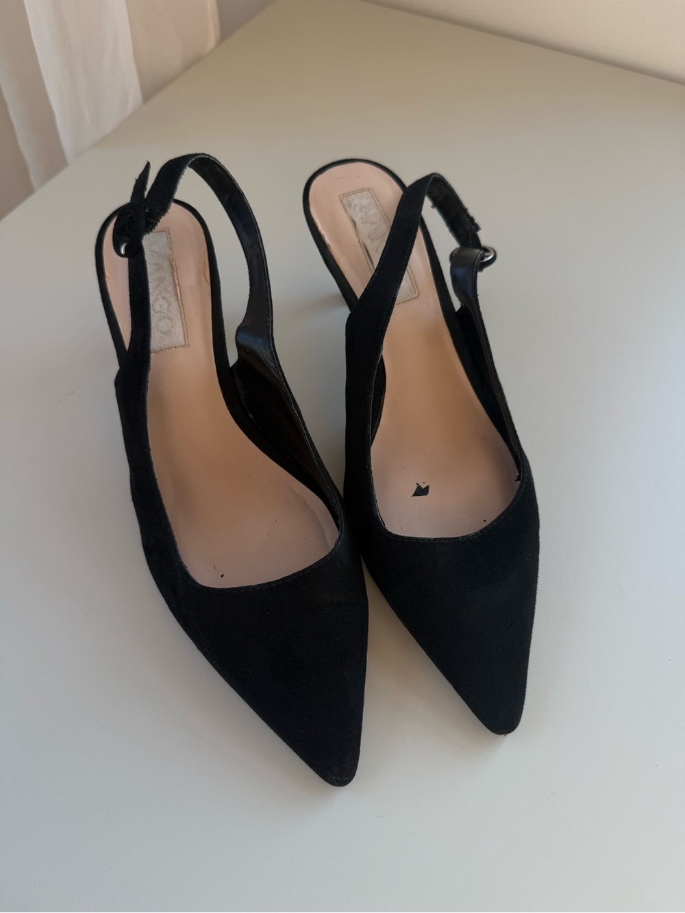 Mango Black Classic Heels EU39 US8.5